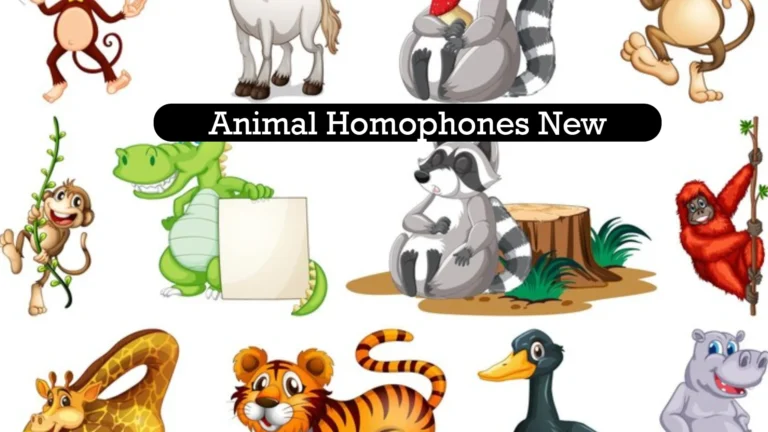 animal homophones new