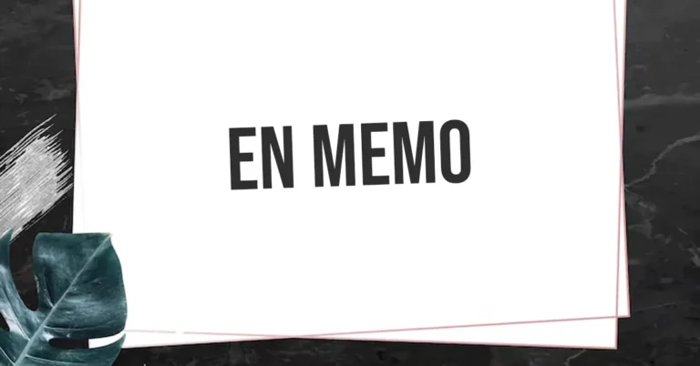 en memo