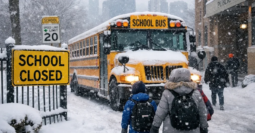 School Closings Across Chicago As Winter Storm Disrupts Classes