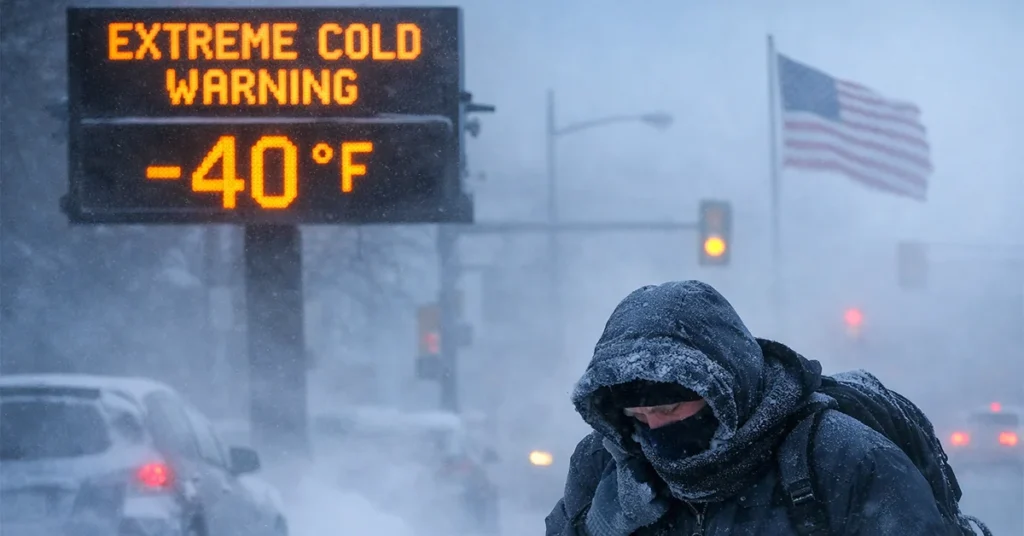 Extreme Cold Warning Span U.S. Midwest and Northern Plains Amid Arctic Blast