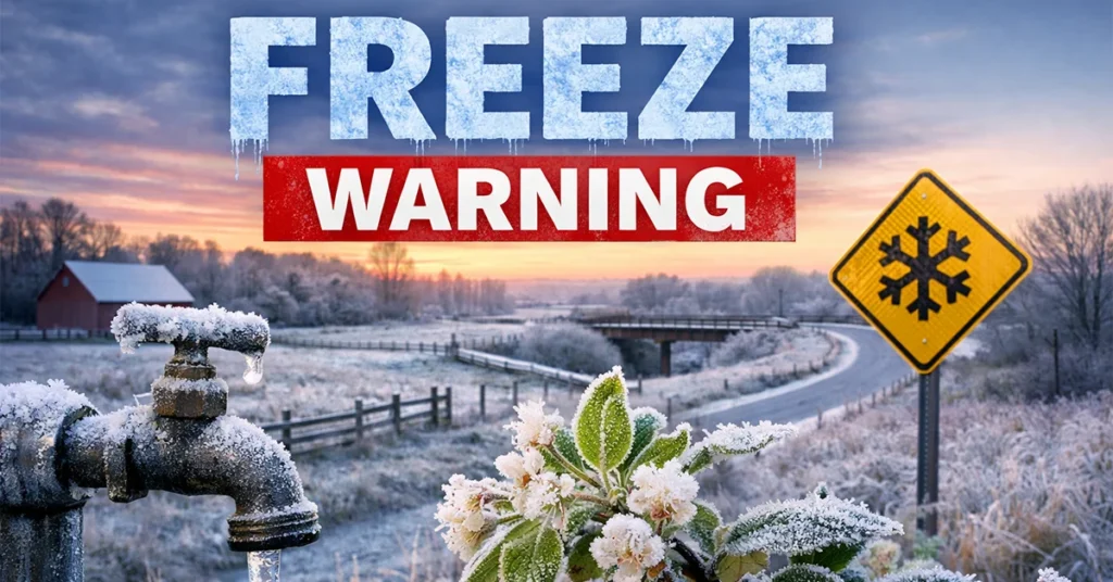 Freeze Warning Issued as Temperatures Expected to Drop Overnight