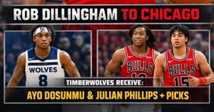 Timberwolves trade guard Rob Dillingham to Bulls in deadline deal