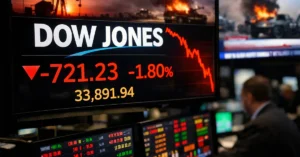 Dow Jones Slides as Oil Surge and Geopolitical Tensions Rattle Markets